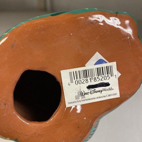 Walt Disney World  MEXICAN FOLK ART Cat Figurine TEAL Southwestern Clay Pottery - Picture 7 of 10